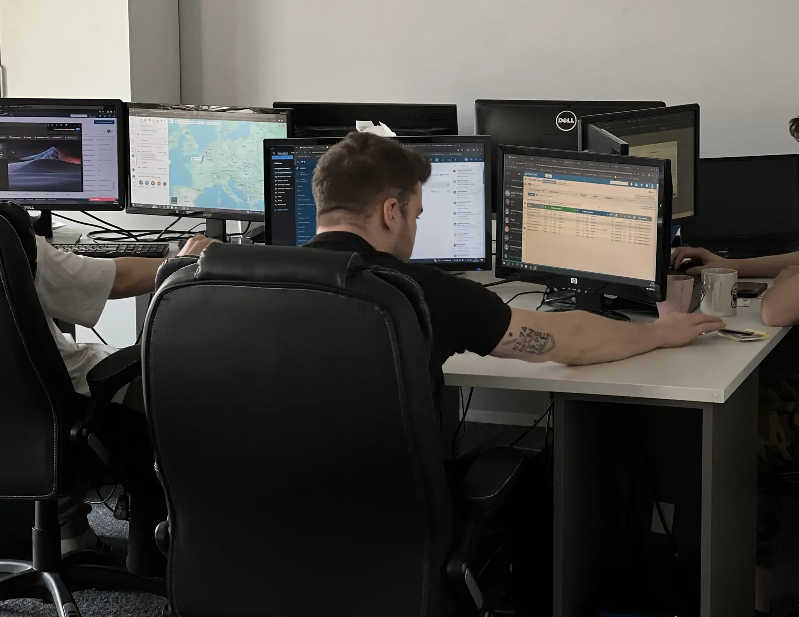 Disponenten von CT Connect bei der Arbeit im Büro in Łódź